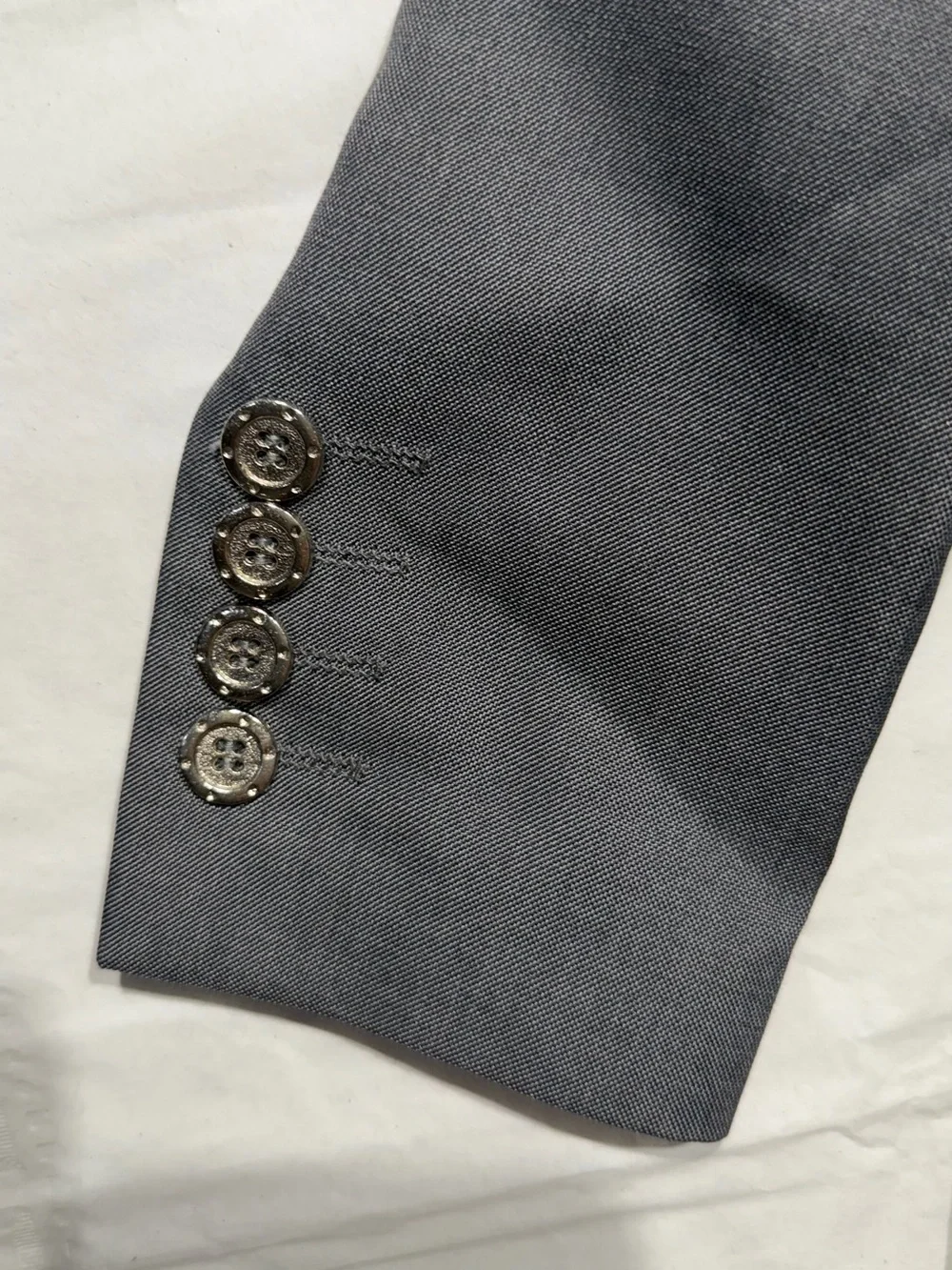 Euro Boss Gray Boys' Blazer with Red Lining